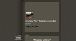 Desktop Screenshot of mustangalleyridingstables.com